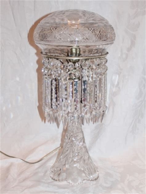 Museum Quality ~ Antique American Brilliant Cut Glass Table Lamp ~rare From Bandcantiques On