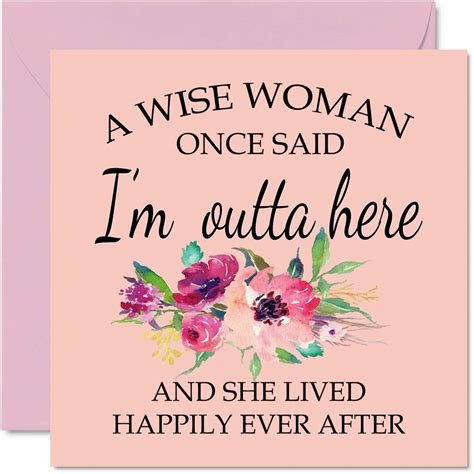 Buy Retirement Card For Women Her A Wise Woman Once Said Im Outta