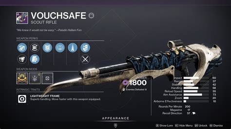 Destiny 2 Vouchsafe God Rolls And How To Get Them