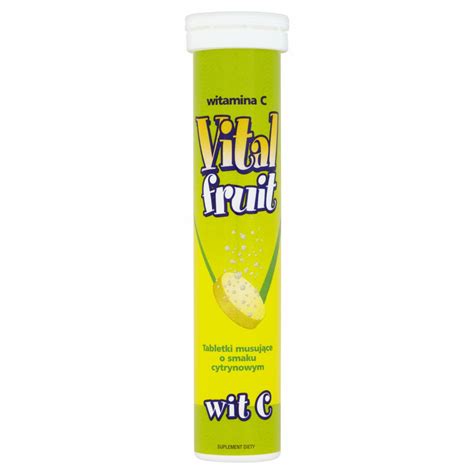 Vital Fruit Witamina C Tabletki Musuj Ce O Smaku Cytrynowym G