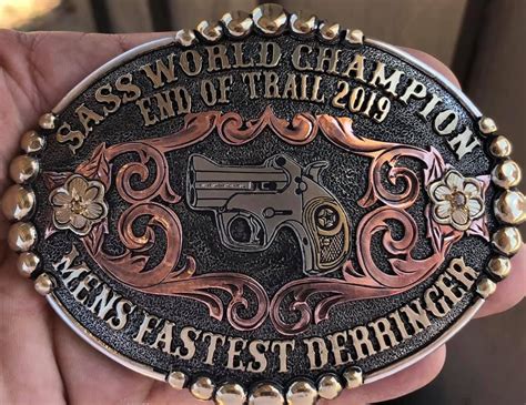 Sass World Champion End Of Trail 2019 Mens Fastest Derringer Cowboy