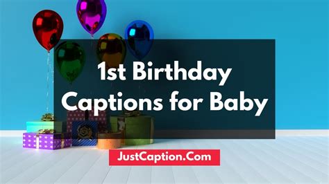 St Birthday Captions For Baby Boy And Baby Girl Youtube