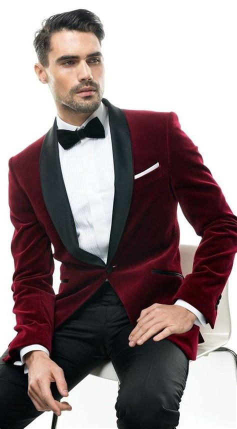 Men S Blazer Coats For Men Dinner Coat Red Blazer Gift For Etsy