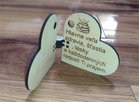 Archivo 3D tarjeta regalo corazón para desear lasercut Objeto de