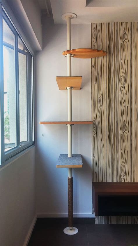 Cat Tree Finished P Diy Cat Tree Cat Wall Shelves Cat Diy