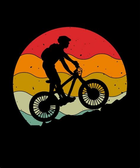 Premium Vector Cycling Retro Vintage T Shirt Design