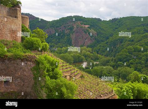 View From Ebernburg Castle At Rheingrafenstein Ruin Bad Muenster Am