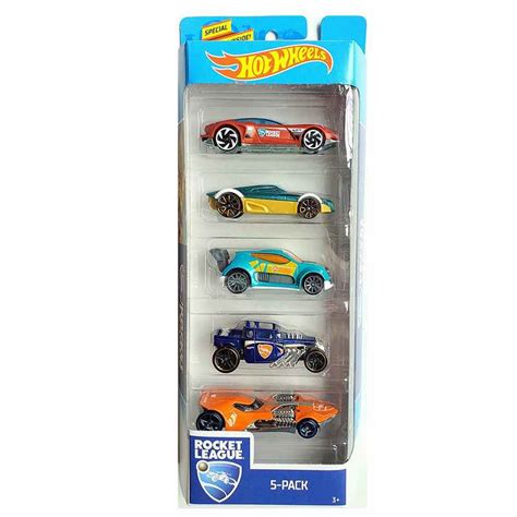 Hot Wheels Pack 5 Vehiculos Rocket League Mattel Entrekids