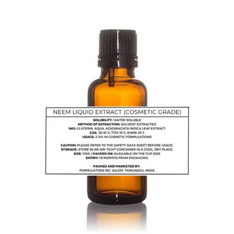 Neem Liquid Extract (Cosmetic Grade), Neem Bark Extract, Kadunimb ...