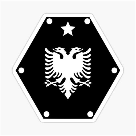 "albanian eagle logo" Sticker for Sale by OMdesigns93 | Redbubble