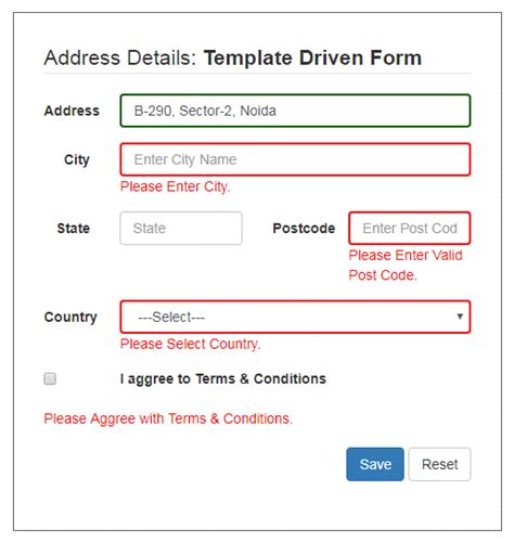 Template Driven Forms And Validation In Angular With Typescript