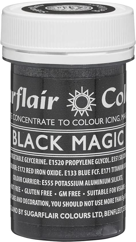 Sugarflair Black Magic Satin Food Colouring Paste Highly Concentrated