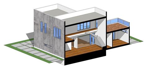 Villa C Sketchup Dwg Lumion Render Picture D Model Cgtrader