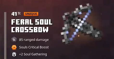 Feral Soul Crossbow Minecraft Dungeons Gamewith