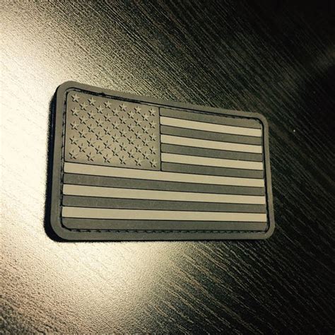Us Ghost Flag Patch American Sheepdog