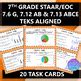 7th Grade STAAR EOC TEKS Aligned Task Cards 7 6 G 7 12 AB 7 13 ABCE