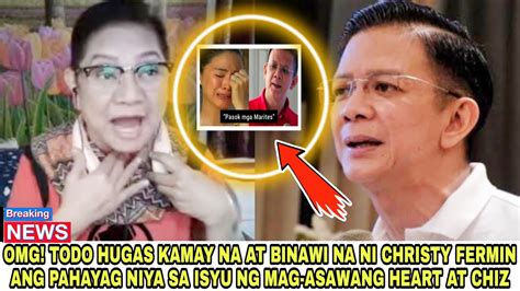 Matapos Magbanta Ni Chiz Escudero Binawi Nani Christy Fermin Ang