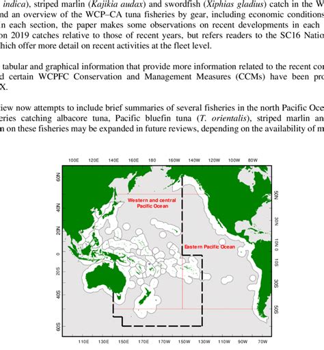 1 The western and central Pacific Ocean (WCPO), the eastern Pacific ...