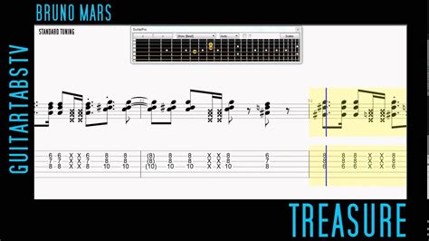 Treasure By Bruno Mars EASY Guitar Pro Tabs PDF YouTube