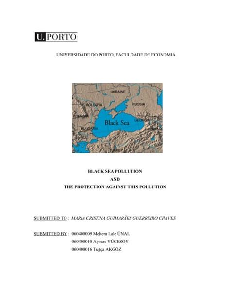 BLACK SEA POLLUTION AND THE PROTECTION AGAINST THIS POLLUTION | PDF