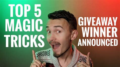 My Top 5 Magic Tricks Youtube