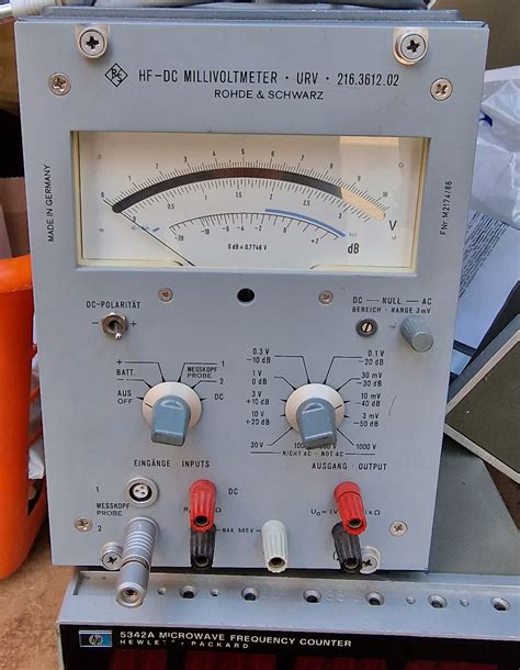 Rohde Schwarz Millivoltmeter Urv Sklep Opinie Cena W