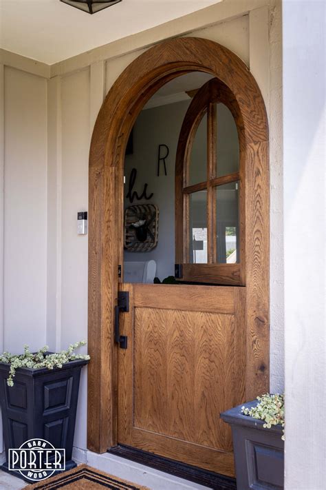 White Oak Arched Dutch Door Porter Barn Wood