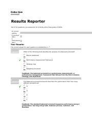 CH 13 Quiz Online Quiz See Related Pages Results Reporter Out Of 10