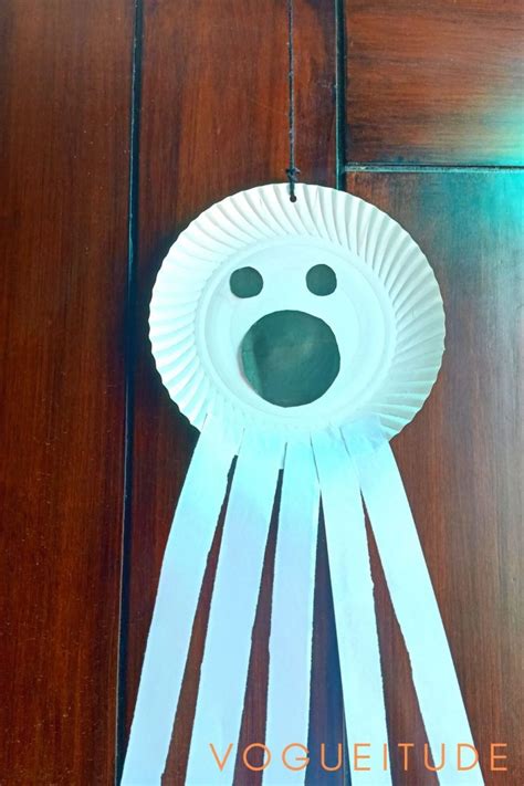 Halloween Ghost Paper Plate Craft For Kids