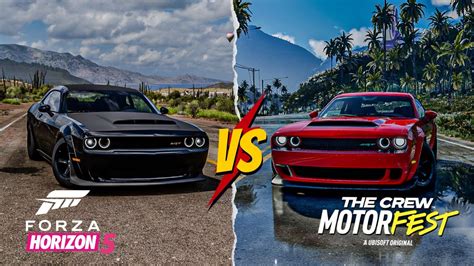 Forza Horizon Vs The Crew Motorfest Vehicle Comparsion Dodge Demon