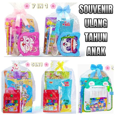 Jual Terlaris Paket Souvenir Ulang Tahun Anak Set Botol Minum