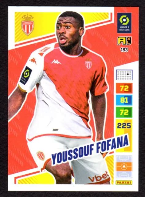 CARTE PANINI ADRENALYN XL 2023 24 Ligue 1 183 Youssouf FOFANA AS