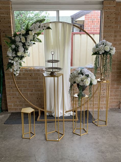 Circle Arch Wedding Backdrop Decorations Diy Wedding Backdrop