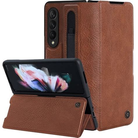 Nillkin Aoge Brown Leather Case Samsung Galaxy Z Fold 3 5G