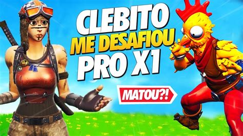 CLEBITO ME CHAMOU PRO X1 E DEU RUIM FORTNITE YouTube