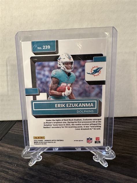 2022 Panini Donruss Optic Erik Ezukanma Fire Emoji Holo Prizm Rated