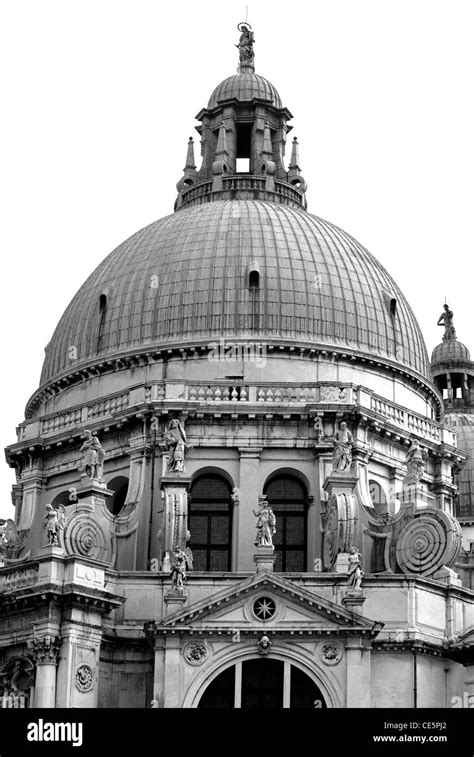 The Dome Of The Basilica Of St Mary Of Health Santa Maria Della Salute Situated Adjacent To