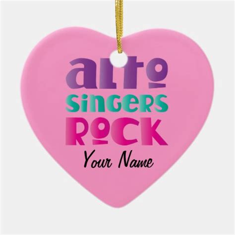 Alto Singers Rock Choir Music Ornament Gift | Zazzle