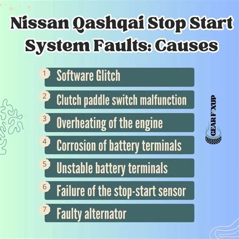 Stop Start System Fault Nissan Qashqai Solved