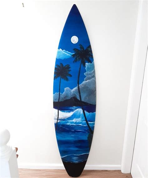 Surfboard beach painting art | Surfboard art, Surfboard painting, Surf painting