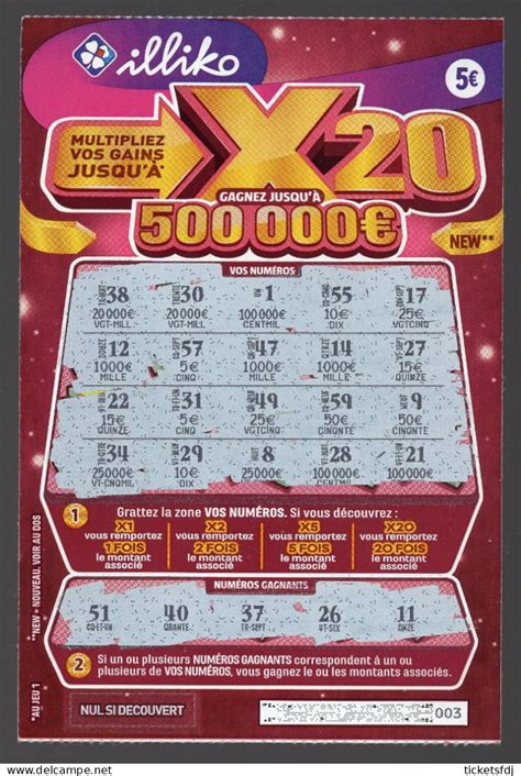 Probleminhas De Multiplicação 2 Ano - Billets de Loterie - grattage ILLIKO - X20 14801 - FRANCAISE DES JEUX