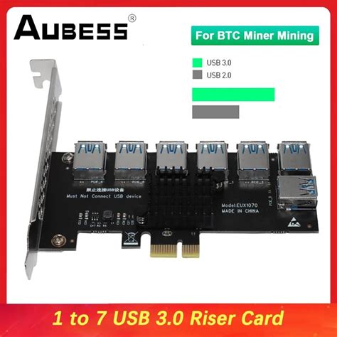 Pcie Multiplier Riser Pcie 1 To 7 Pcie X16 Usb Miner Adapter Extender