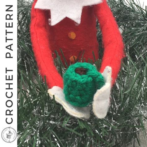 Tiny Elf Hot Cocoa Crochet PATTERN PDF Elf Hot Chocolate Etsy