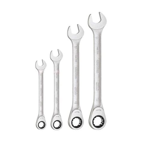 Gedore Combination Ratchet Spanner Set 4 Piece Rsis