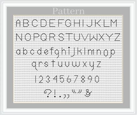 Backstitch Alphabet Cross Stitch Font Cross Stitch Letters Etsy Uk