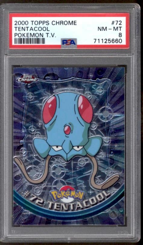 Pokemon Topps Chrome Tenacool 72 Psa 8 Da Card World