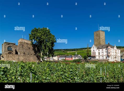 Brömserburg And Boosenburg Two Castles In Rüdesheim Am Rhein Wine Making Town In Hesse