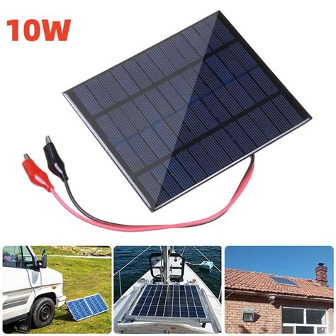 W Watt V Ma Panel Solar Con Alambre Mini Sistema Diy M Dulo