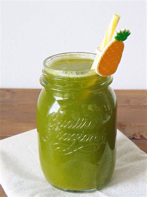 Batido Verde De Pi A Y Espinacas Batido Depurativo Adoree Food