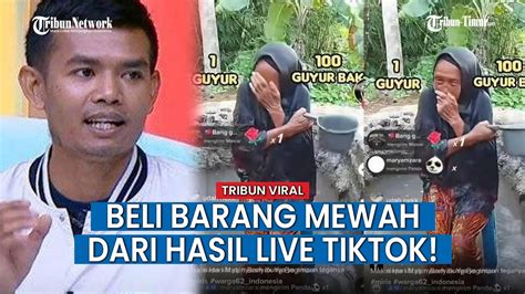 Pemilik Akun Live Tiktok Ibu Mandi Lumpur Pamer Penghasilan Beli Motor